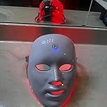 Máscara Facial LED Inalámbrica de 7 Colores, Luz LED Eléctrica Profesional, Máscara de Luz Roja para Rejuvenecimiento de la Piel, Masajeador