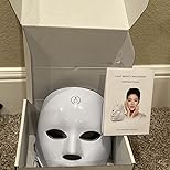 Máscara Facial LED Inalámbrica de 7 Colores, Luz LED Eléctrica Profesional, Máscara de Luz Roja para Rejuvenecimiento de la Piel, Masajeador