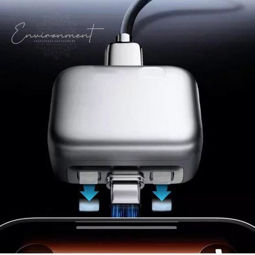 Adaptador de Carga Inteligente con Apagado Automático, Universal Tipo-C para Teléfonos Móviles y Laptops