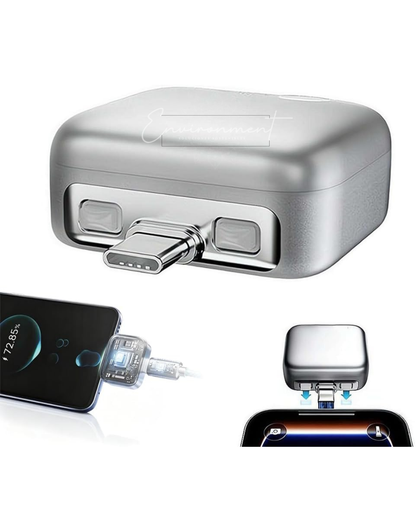 Adaptador de Carga Inteligente con Apagado Automático, Universal Tipo-C para Teléfonos Móviles y Laptops