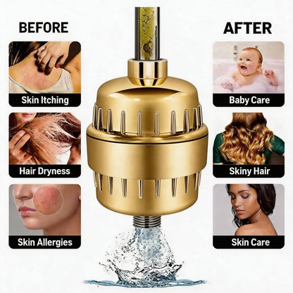Filtro de Ducha Purificador Universal Premium de 20 etapas – Cabello Sano y Piel Radiante
