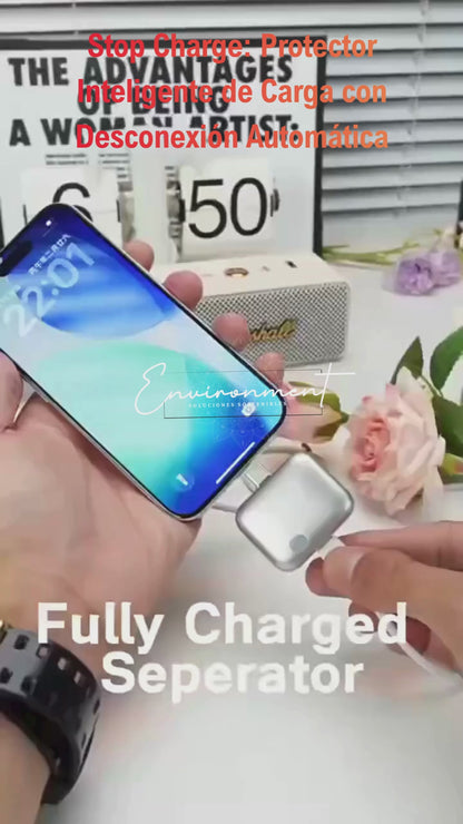 Adaptador de Carga Inteligente con Apagado Automático, Universal Tipo-C para Teléfonos Móviles y Laptops